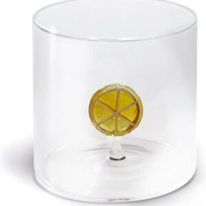 Water sap glazen set/4 tumbler 25 cl orange Monterey line